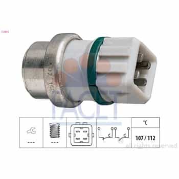 Contact thermique, voyant avertisseur de l'agent réfrigérant Made in Italy - OE Equivalent 7.4104 Facet