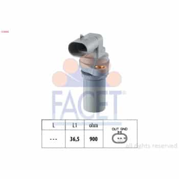 Capteur d'angle, vilebrequin Made in Italy - OE Equivalent 9.0440 Facet