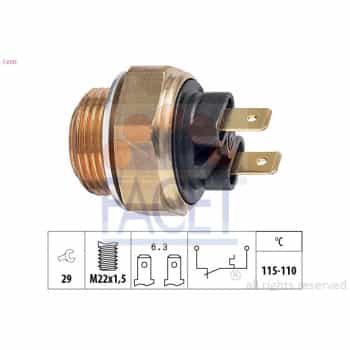 Interrupteur de température, ventilateur de radiateur Made in Italy - OE Equivalent 7.5135 Facet
