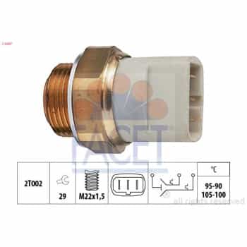 Interrupteur de température, ventilateur de radiateur Made in Italy - OE Equivalent 7.5697 Facet