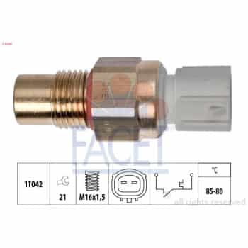 Interrupteur de température, ventilateur de radiateur Made in Italy - OE Equivalent 7.5246 Facet