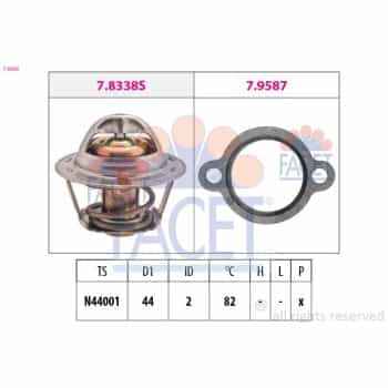Thermostat, liqiuide de refroidissement Made in Italy - OE Equivalent 7.8368 Facet