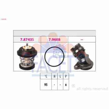 Thermostat, liquide de refroidissement 7.8757K Facet