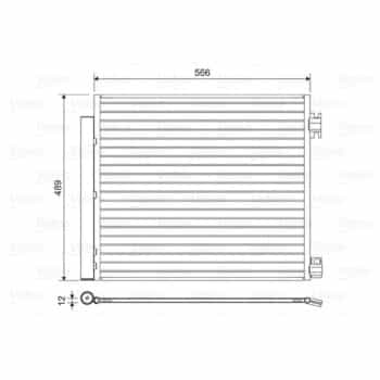 Condenseur, climatiseur 822559 Valeo