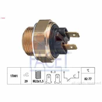 Interrupteur de température, ventilateur de radiateur Made in Italy - OE Equivalent 7.5030 Facet