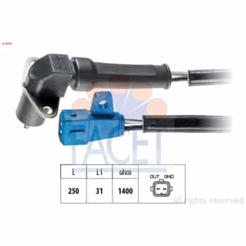 Capteur d'angle, vilebrequin Made in Italy - OE Equivalent 9.0006 Facet