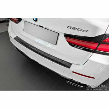 Protection de pare-chocs arrière en acier inoxydable noir pour BMW Série 5 G31 Touring Facelift 2020- sauf M-Sport &#3