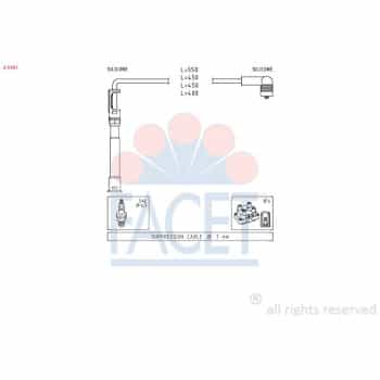 Kit de câbles d'allumage Made in Italy - OE Equivalent 4.9681 Facet