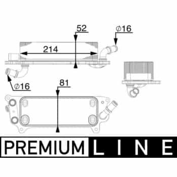 Radiateur d'huile de boîte automatique BEHR *** PREMIUM LINE ***