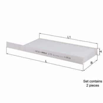 Filtre, air de l'habitacle LA 751/S Mahle