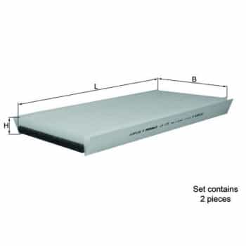 Filtre, air de l'habitacle LA 173/S Mahle
