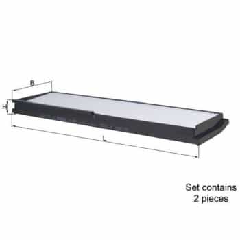 Filtre, air de l'habitacle LA 862/S Mahle