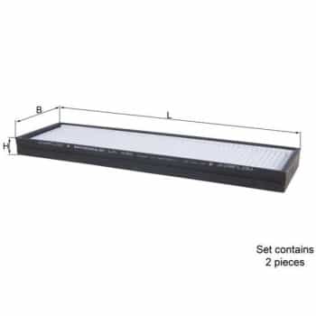 Filtre, air de l'habitacle LA 495/S Mahle