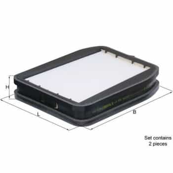 Filtre, air de l'habitacle LA 455/S Mahle