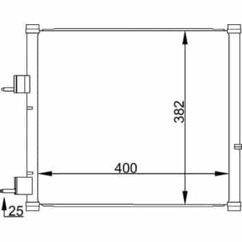 Condenseur, climatisation AC 184 000S Mahle