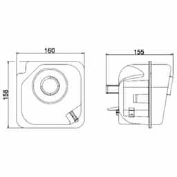 Vase d'expansion, liquide de refroidissement BEHR