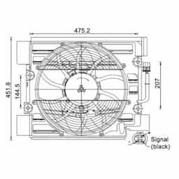 Ventilateur, condenseur de climatisation