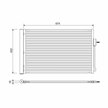 Condenseur, climatiseur 822662 Valeo