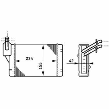 Radiateur de chauffage, chauffage intérieur