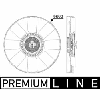 Ventilateur, refroidissement du moteur BEHR *** PREMIUM LINE *** CFF 519 000P Mahle