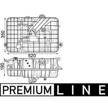 Vase d'expansion, liquide de refroidissement BEHR *** PREMIUM LINE ***