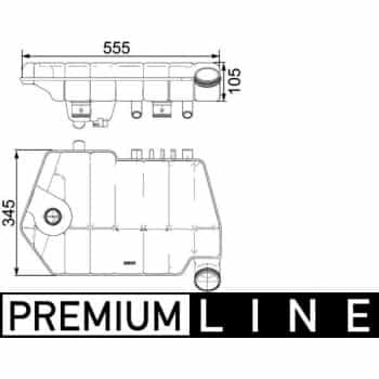 Vase d'expansion, liquide de refroidissement BEHR *** PREMIUM LINE ***