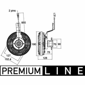 Embrayage, ventilateur de radiateur BEHR *** PREMIUM LINE ***