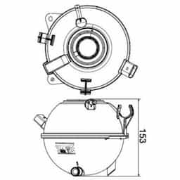 Vase d'expansion, liquide de refroidissement BEHR