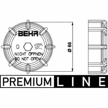 Bouchon, réservoir de liquide de refroidissement BEHR *** PREMIUM LINE ***