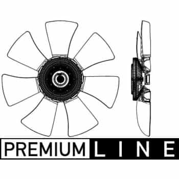 Ventilateur, refroidissement du moteur BEHR *** PREMIUM LINE *** CFF 491 000P Mahle
