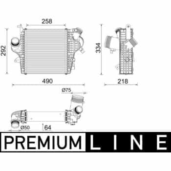 Intercooler, échangeur BEHR *** PREMIUM LINE ***