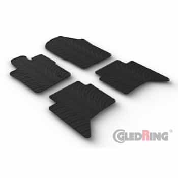 Tapis en caoutchouc sur mesure pour Ford Raptor II (Essence) 2022-(profilé en T 4 pièces + clips de montage)