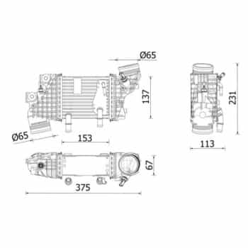 Intercooler, refroidisseur d'air de suralimentation