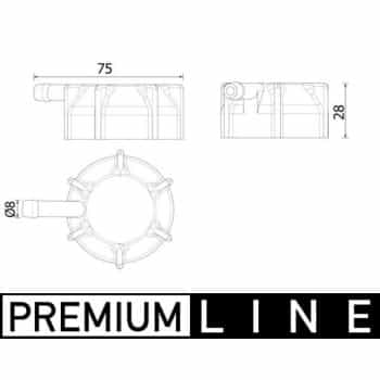 Bouchon, réservoir de liquide de refroidissement BEHR *** PREMIUM LINE ***