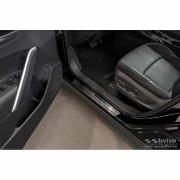 Seuils de porte en acier inoxydable sur mesure pour Toyota Corolla Cross 2020 - 'Cross' 4 pièces