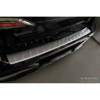 Protection de pare-chocs arrière en acier inoxydable sur mesure pour BMW Série 7 (G70) 2023 - avec M-Package 'Ribs