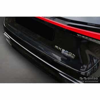 Protection de pare-chocs arrière en acier inoxydable noir sur mesure pour Lexus RX V 2022-