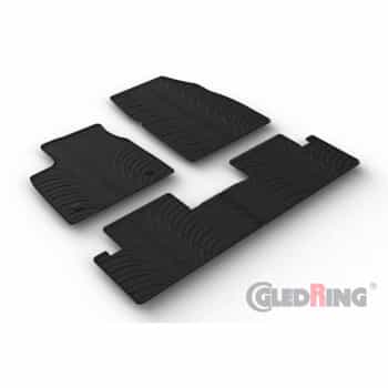 Tapis en caoutchouc sur mesure pour Renault Megane E-Tech 2022- (profilé en T en 4 parties + clips de montage)