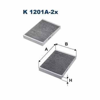 Filtre intérieur K 1201A-2x Filtron