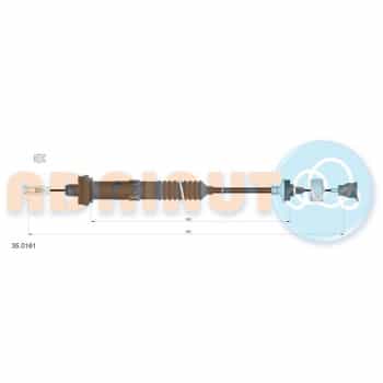 Cable d'embrayage