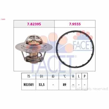 Thermostat, liquide de refroidissement 7.8291 Facet