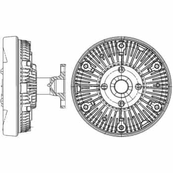 Embrayage, ventilateur de radiateur