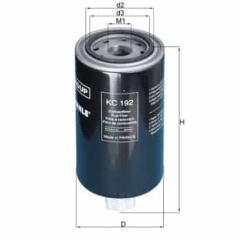 Filtre à carburant KC 192 Mahle