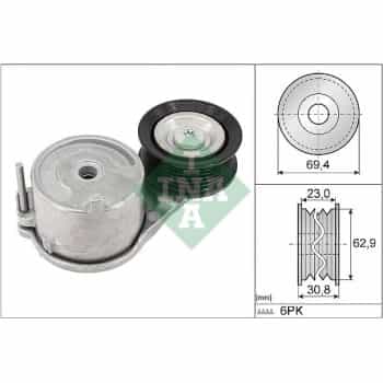 Tendeur de courroie, courroie poly trapézoïdale 534 0915 10 Ina