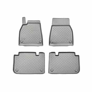 Tapis en caoutchouc adaptés pour Tesla Model S Facelift II CP/5 01.2021- ; ensemble complet (FS)