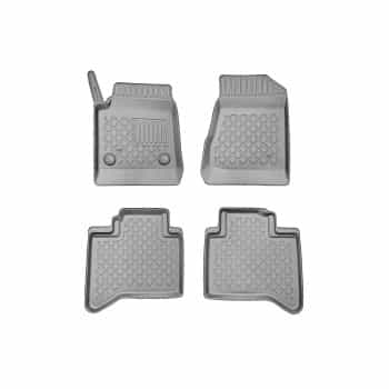 Tapis en caoutchouc adaptés au pick-up Maxus T90 EV (électrique) 2022- ; ensemble complet (FS)