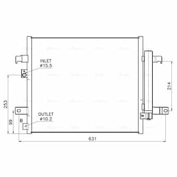 Condenseur, climatisation FT5488D Ava Quality Cooling