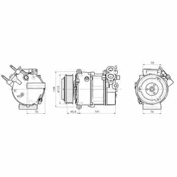 Compresseur, climatisation AUAK354 Ava Quality Cooling