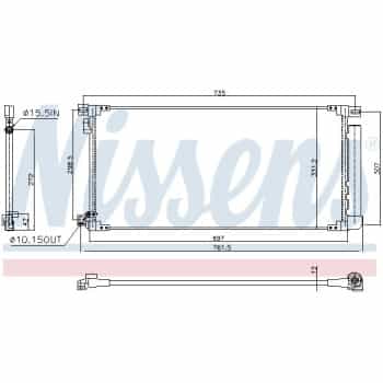 Condenseur, climatisation TO5796D Ava Quality Cooling