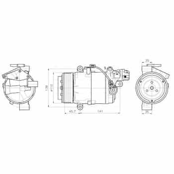 Compresseur, climatisation BWAK630 Ava Quality Cooling